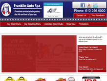 Tablet Screenshot of franklincarwashes.com